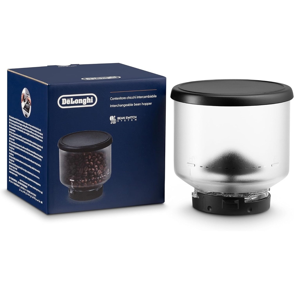 image:imageDeLonghi Bohnenbehlter DLSC403 austauschbarer Bohnenbehlter fr DeLonghi Rivelia Kaffeevollautomat inkl 250g Kaffeebohnen Schwarzer Deckel